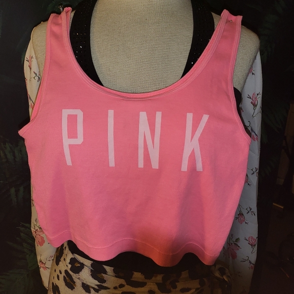 Dodgers Crop-T Victoria Secret Pink Collab W/ 5th & Ocean Clothing (Size XS) - Picture 2 of 3